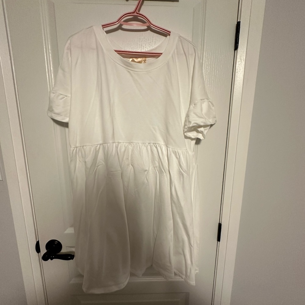 Jilly Box Road Trip Dress - White - Large - Never Worn
